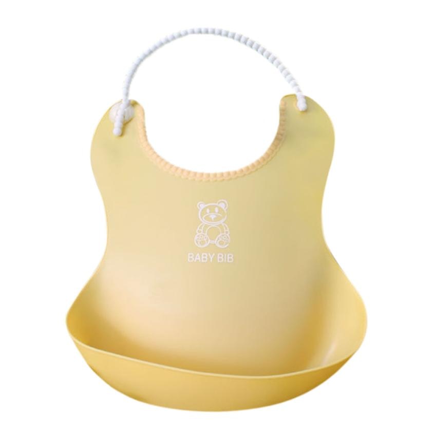 Baby Bibs & Burp Clothes Waterproof Silicone Bib for Kids / Boys Girls Feeding