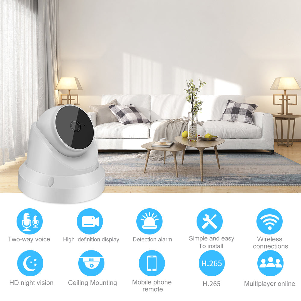 IP WiFi Camera Baby Monitor Home Security Camera with 2-way Speaker