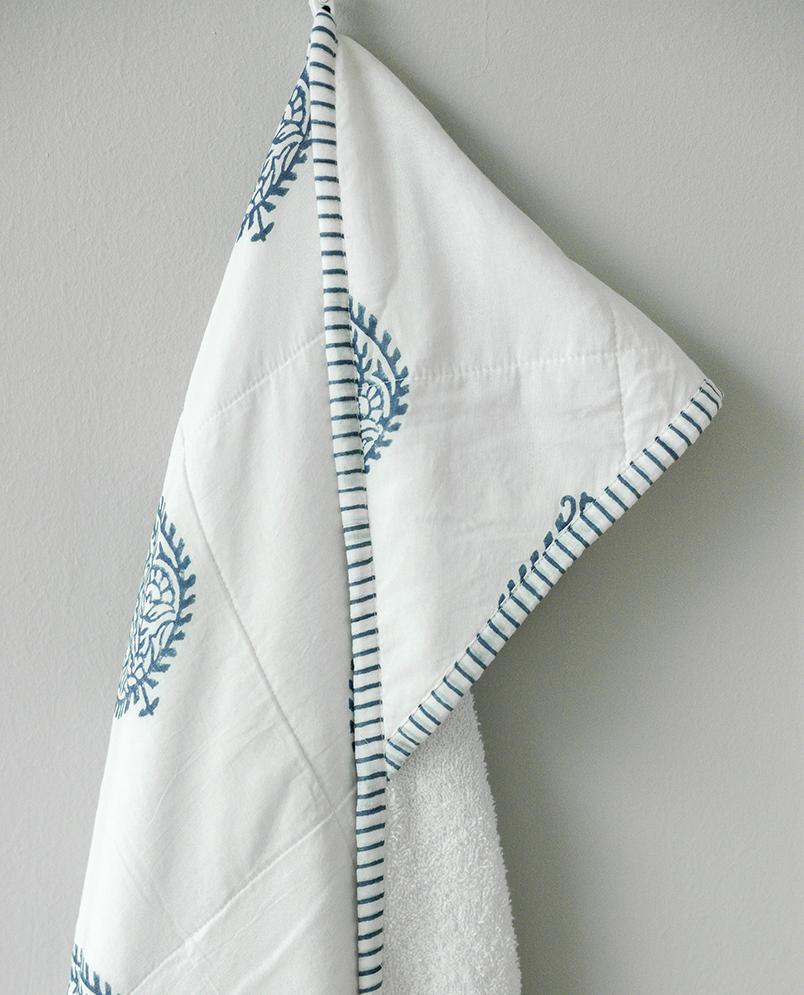 FORT TOWEL - Art of Block Printing Hand Crafted in India - Plush Terry & Voile